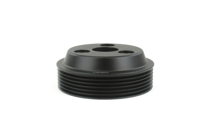 PERRIN 22-25 Subaru WRX / 21-25 Crosstrek / 20-25 LGT/OBXT/FXT Lightweight Water Pump Pulley - Black - Bull Strap