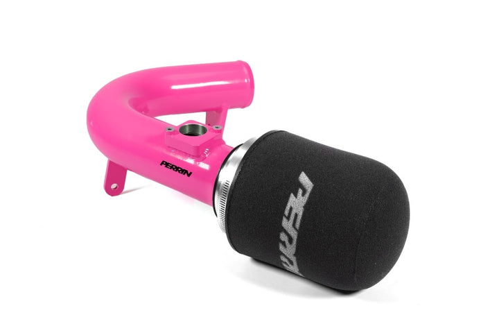 PERRIN 22-25 Subaru WRX Cold Air Intake - Hyper Pink - Bull Strap