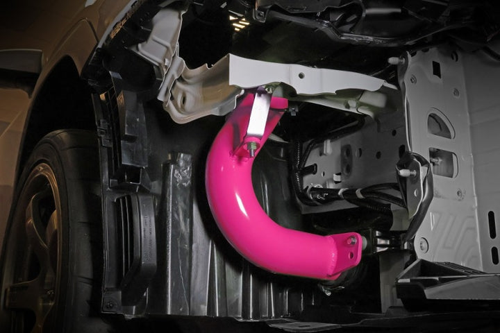 PERRIN 22-25 Subaru WRX Cold Air Intake - Hyper Pink - Bull Strap