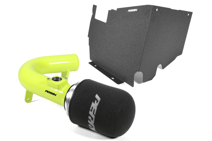 PERRIN 22-25 Subaru WRX Cold Air Intake w/Heatshield - Neon Yellow - Bull Strap