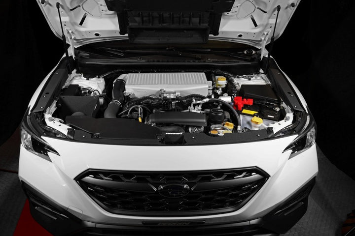 PERRIN 22-25 Subaru WRX Fender Shroud Set - Black - Bull Strap