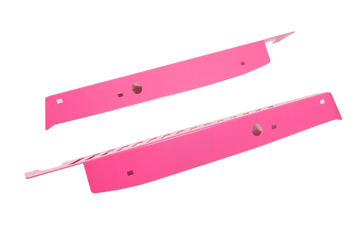 PERRIN 22-25 Subaru WRX Fender Shroud Set - Hyper Pink - Bull Strap