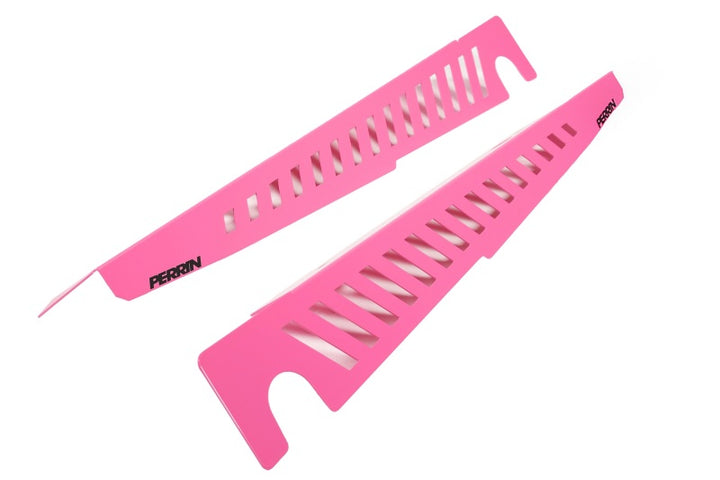 PERRIN 22-25 Subaru WRX Fender Shroud Set - Hyper Pink - Bull Strap
