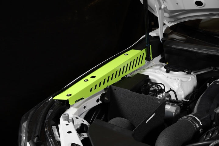 PERRIN 22-25 Subaru WRX Fender Shroud Set - Neon Yellow - Bull Strap