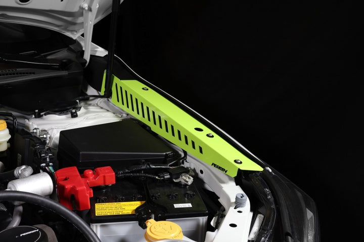 PERRIN 22-25 Subaru WRX Fender Shroud Set - Neon Yellow - Bull Strap