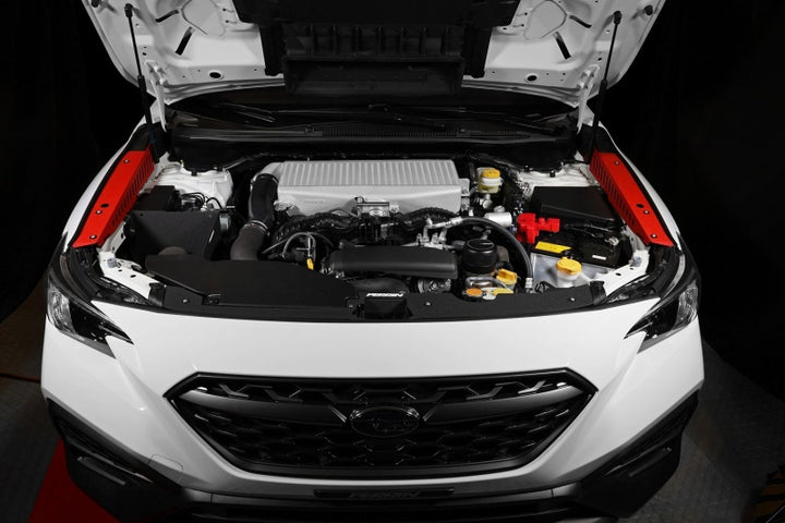 PERRIN 22-25 Subaru WRX Fender Shroud Set - Red - Bull Strap