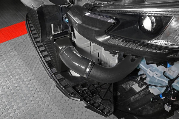 PERRIN 22-25 Subaru WRX Front Mount Intercooler Kit (Black Tubes & Black Core) - Bull Strap