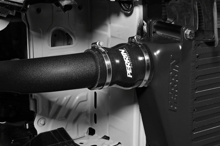 PERRIN 22-25 Subaru WRX Front Mount Intercooler Kit (Black Tubes & Black Core) - Bull Strap