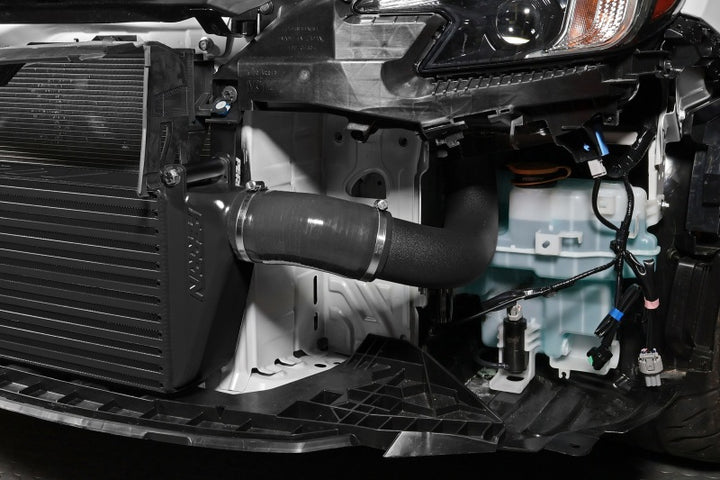 PERRIN 22-25 Subaru WRX Front Mount Intercooler Kit (Black Tubes & Black Core) - Bull Strap