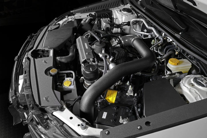 PERRIN 22-25 Subaru WRX Front Mount Intercooler Kit (Black Tubes & Silver Core) - Bull Strap