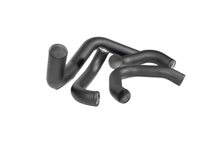 PERRIN 22-25 Subaru WRX Front Mount Intercooler Kit (Black Tubes & Silver Core) - Bull Strap