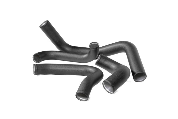PERRIN 22-25 Subaru WRX Front Mount Intercooler Kit (Black Tubes & Silver Core) - Bull Strap