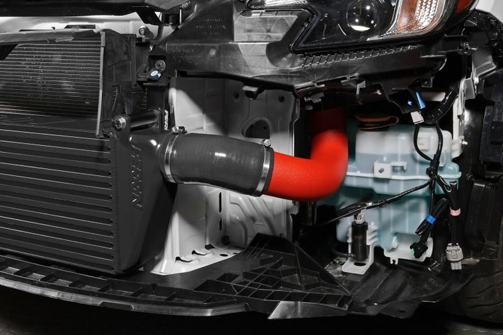 PERRIN 22-25 Subaru WRX Front Mount Intercooler Kit (Red Tubes & Black Core) - Bull Strap