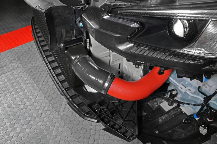 PERRIN 22-25 Subaru WRX Front Mount Intercooler Kit (Red Tubes & Black Core) - Bull Strap