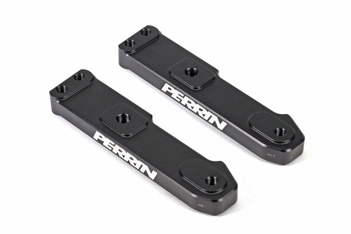 PERRIN 22-25 Subaru WRX Front Mount Intercooler Kit (Red Tubes & Silver Core) - Bull Strap