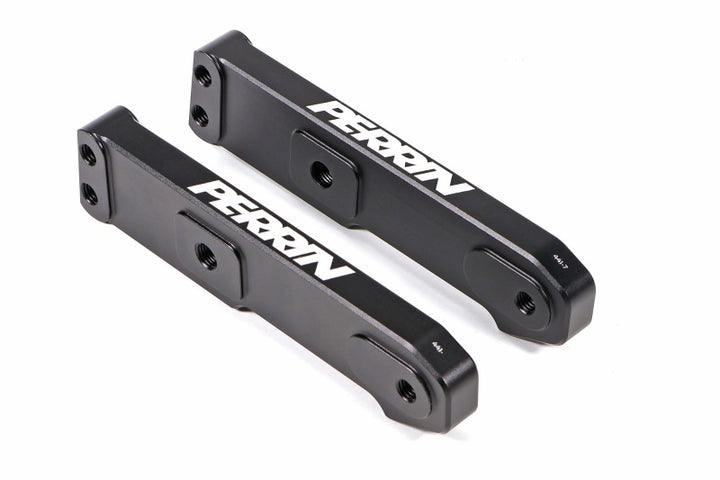 PERRIN 22-25 Subaru WRX Front Mount Intercooler Kit (Red Tubes & Silver Core) - Bull Strap