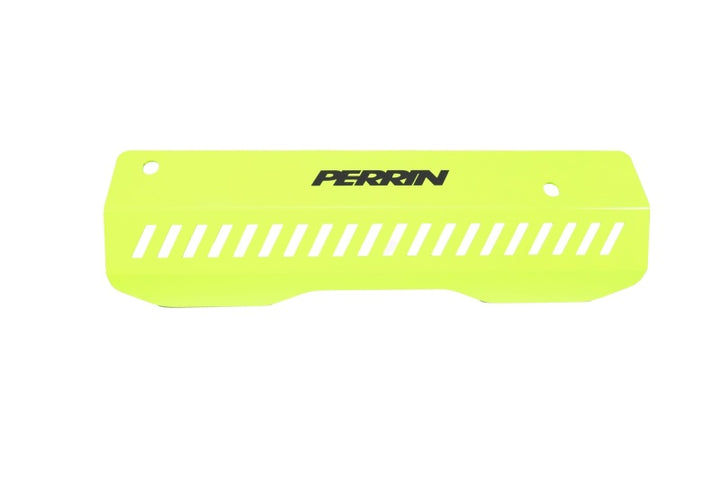 PERRIN 22-25 Subaru WRX Pulley Cover - Neon Yellow (SHORT - For Use w/PERRIN AOS) - Bull Strap