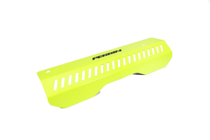 PERRIN 22-25 Subaru WRX Pulley Cover - Neon Yellow (SHORT - For Use w/PERRIN AOS) - Bull Strap