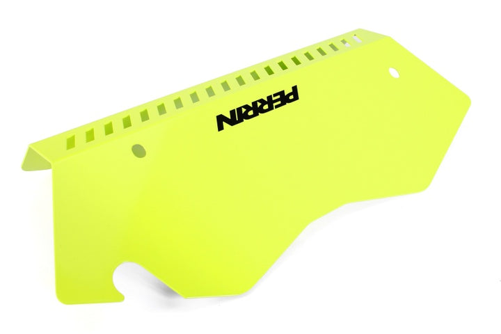 PERRIN 22-25 Subaru WRX Pulley Cover - Neon Yellow (TALL - For Use w/o PERRIN AOS) - Bull Strap