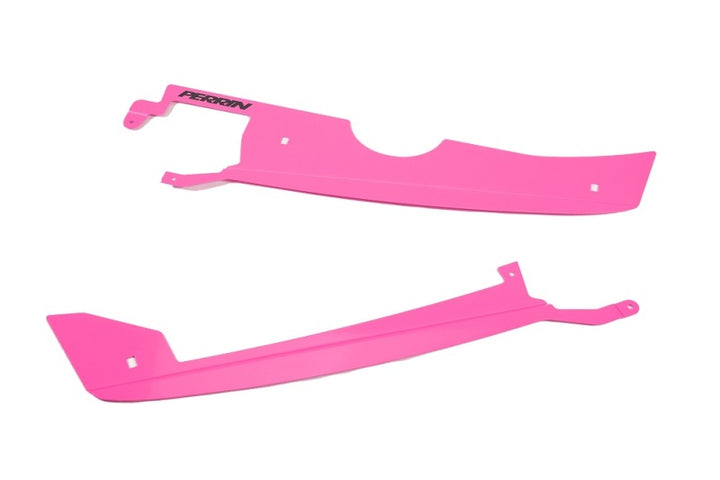 PERRIN 22-25 Subaru WRX Radiator Shroud - Hyper Pink - Bull Strap