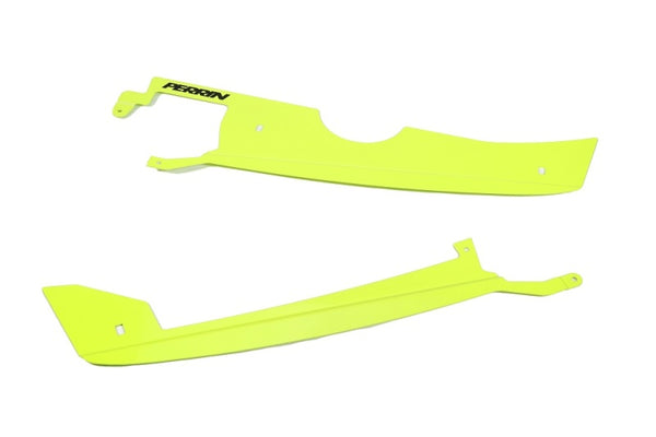 PERRIN 22-25 Subaru WRX Radiator Shroud - Neon Yellow - Bull Strap
