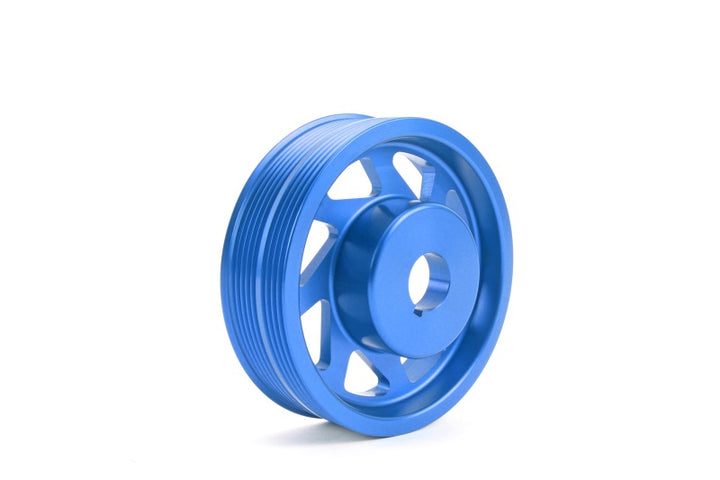 PERRIN 93-14 Subaru Impreza (Incl. 02-14 WRX) / 04-21 STI Lightened Crank Pulley - Blue - Bull Strap