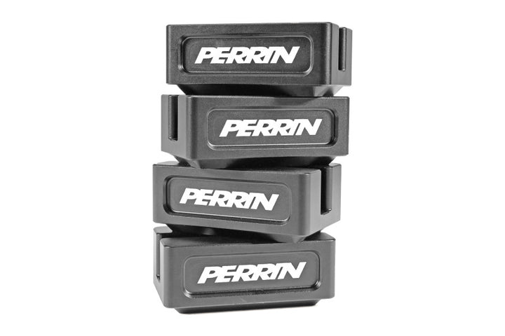 PERRIN 93-25 Subaru WRX/STI/Impreza/OBXT/LGT & 13-25 BRZ/GR86/Crosstrek Jack Pad Set (5pc) - Black - Bull Strap