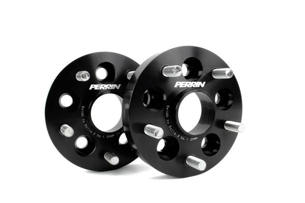 PERRIN Subaru/Toyota/Scion 25mm Wheel Adapter (Bolt-On Type) 5x100 to 5x114.3 w/56mm Hub - Pair - Bull Strap