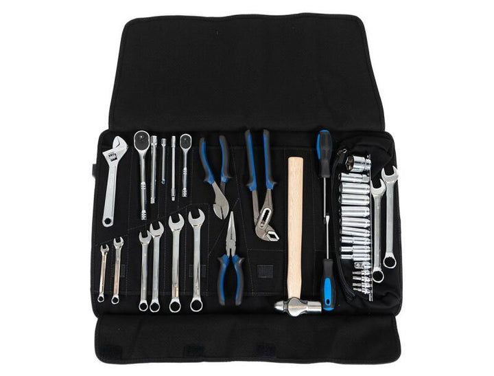 PRP 35pc Can-Am Roll Up Tool bag Tool kit - Black - Bull Strap