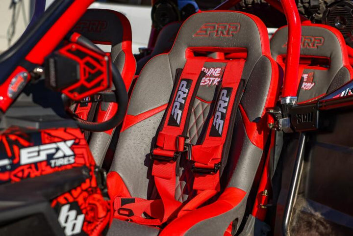 PRP Polaris General/RZR S900/900 Trail/XP1000/Turbo/Turbo S/RS1 Seat Adapter Tubes - Bull Strap