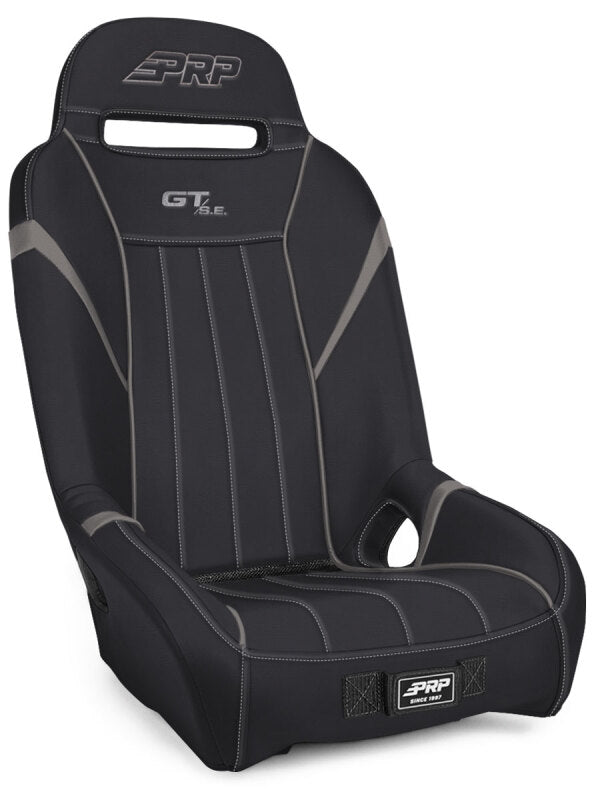 PRP Polaris RZR PRO XP/PRO R/Turbo R GT/S.E. Suspension Seat- Black/Gray - Bull Strap