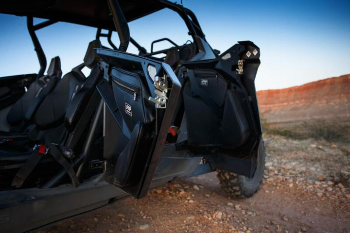 PRP Polaris RZR PRO XP4/PRO R4/Turbo R4 Rear Door Bags (Pair) - Bull Strap