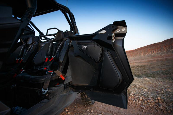 PRP Polaris RZR PRO XP4/PRO R4/Turbo R4 Rear Door Bags (Pair) - Bull Strap