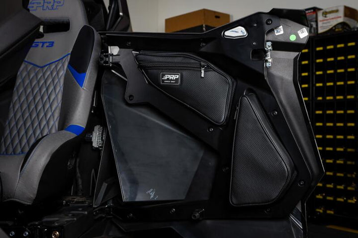 PRP Polaris RZR PRO XP4/PRO R4/Turbo R4 Rear Door Bags (Pair) - Bull Strap