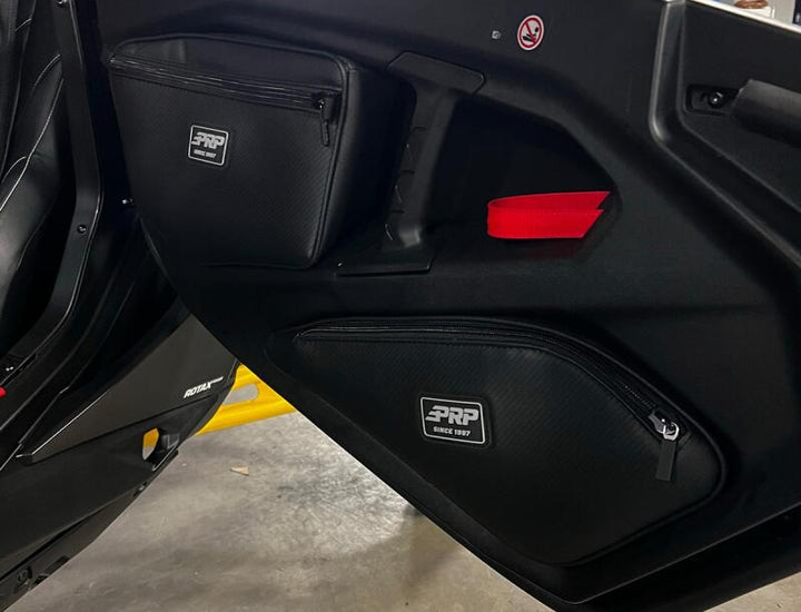 PRP Upper Door Bags for Can-Am Maverick R (Pair) - Bull Strap