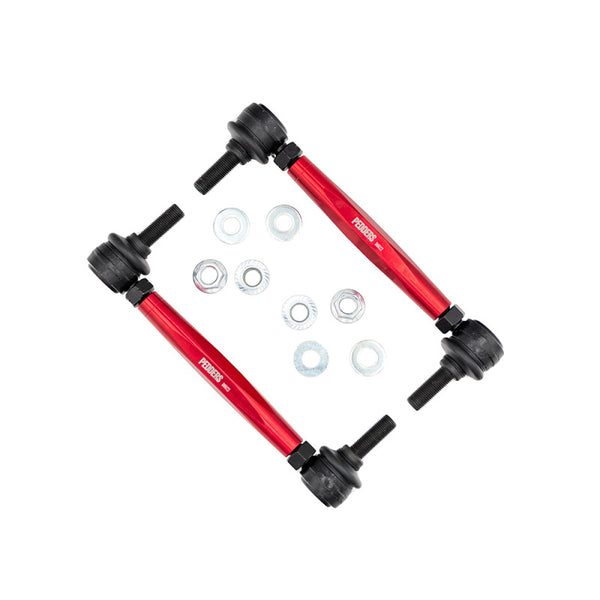 Pedders 15-22 S550 Mustang Adjustable Endlink Kit Front - Bull Strap
