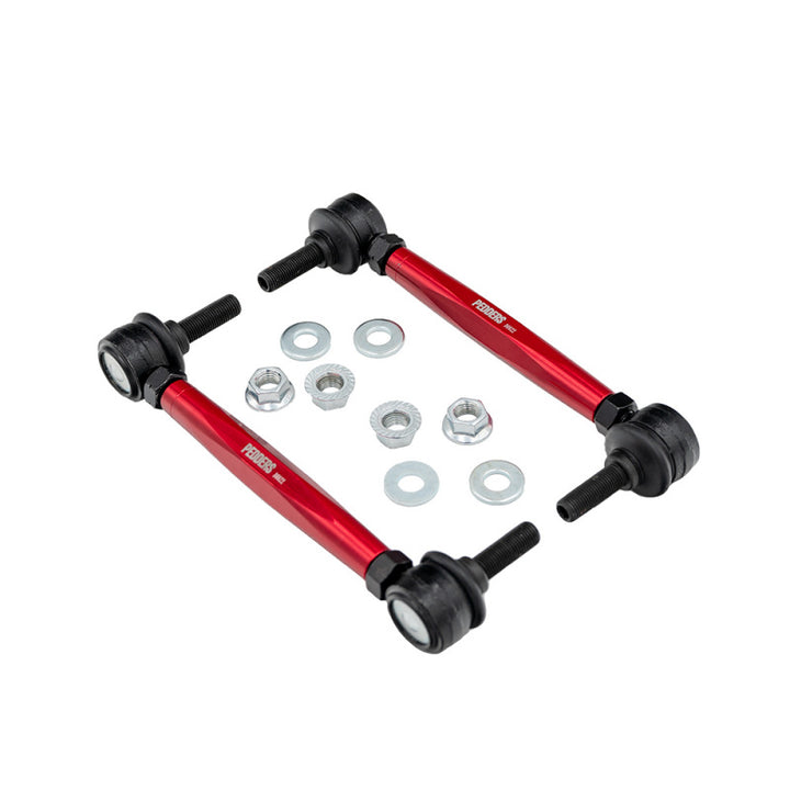 Pedders 15-22 S550 Mustang Adjustable Endlink Kit Front - Bull Strap