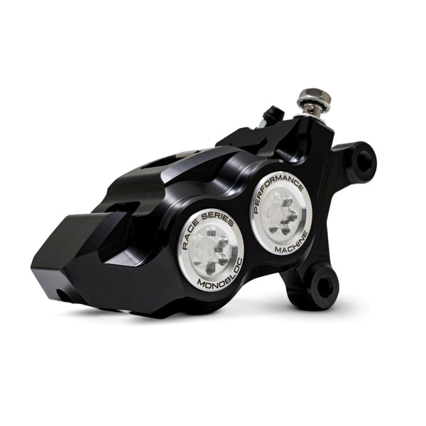 Performance Machine 08-23 FL,18-24 M8 Sftail,06-17 VRod 137x4B Rce Series Monobloc Caliper Right CLR - Bull Strap