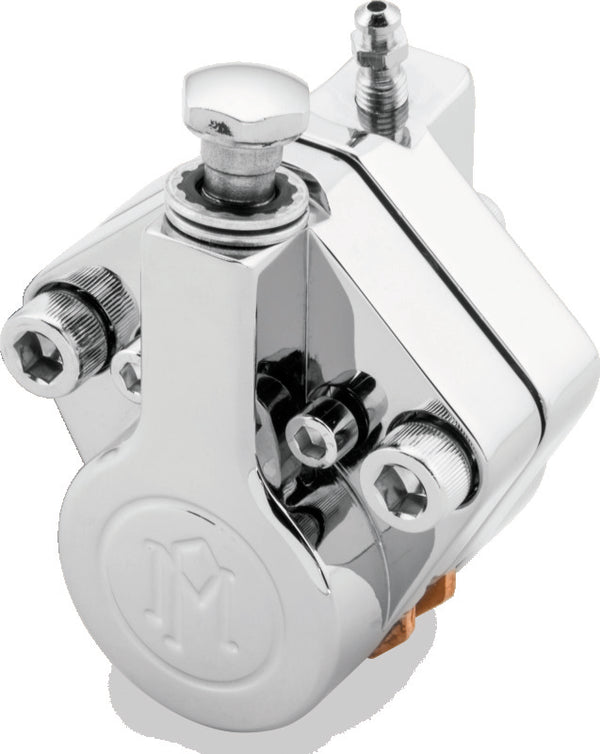 Performance Machine 2 Piston Classic Caliper - Chrome - Bull Strap