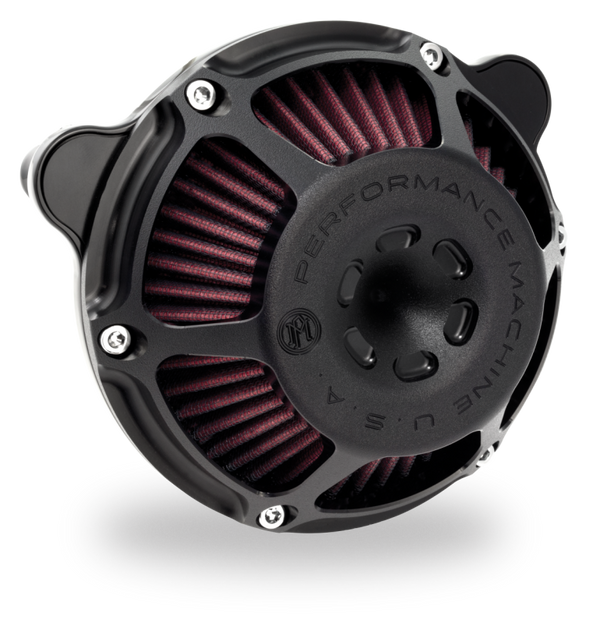 Performance Machine 23-Up CVO, 2024 Touring Max HP Air Cleaner - Black Ops - Bull Strap