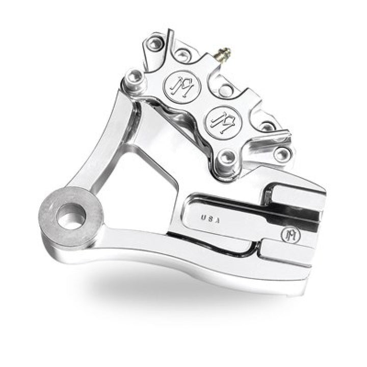 Performance Machine  4 Piston Classic Caliper - Polished - Bull Strap