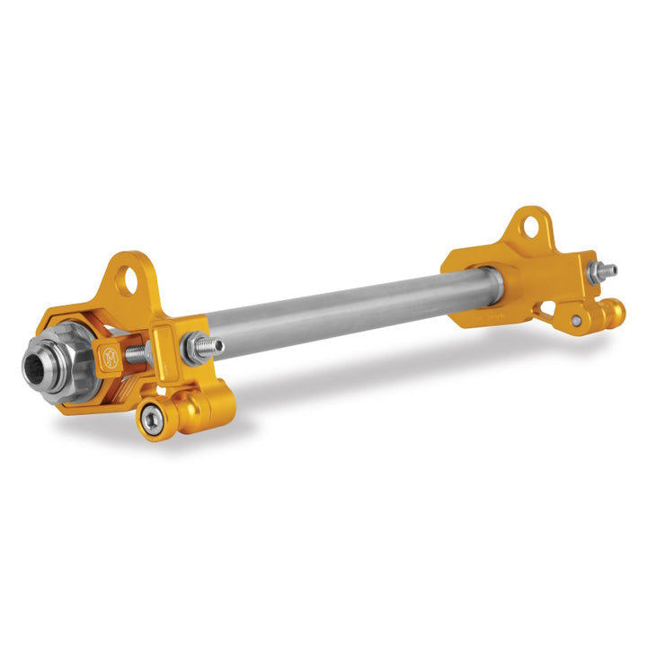 Performance Machine Axle Adjuster Kit - Gold Ano - Bull Strap