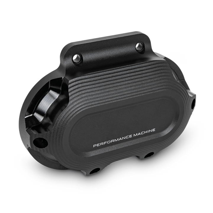 Performance Machine Cable Clutch Cover Race Series - Black Ops - Bull Strap