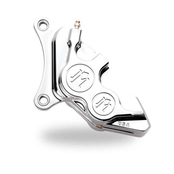Performance Machine Caliper 137x4B Left 11.5in - Chrome - Bull Strap