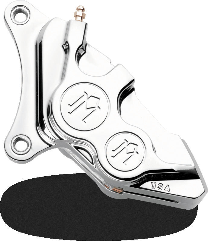 Performance Machine Caliper 137x4B Left 11.5in - Chrome - Bull Strap