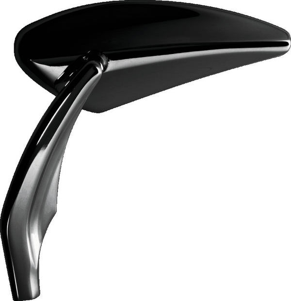 Performance Machine  Mirror Assy Left Torque - Black Ano - Bull Strap