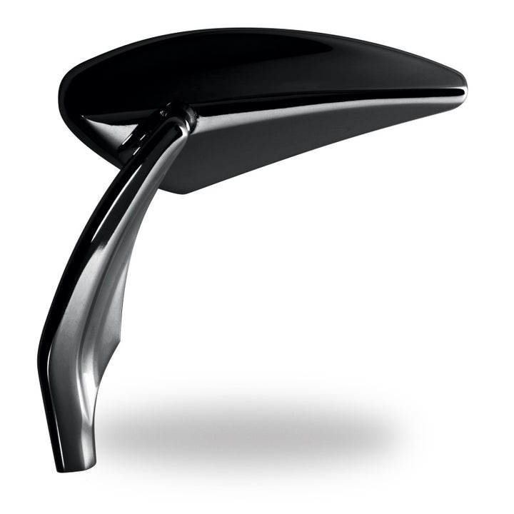 Performance Machine  Mirror Assy Left Torque - Black Ano - Bull Strap
