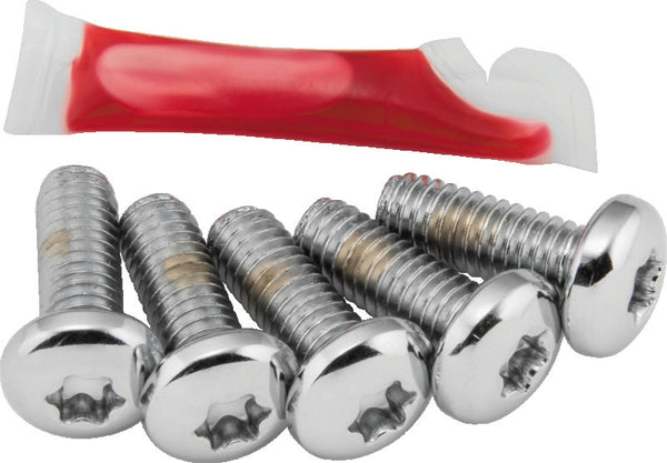 Performance Machine  Rotor Bolt Set - Chrome - Bull Strap