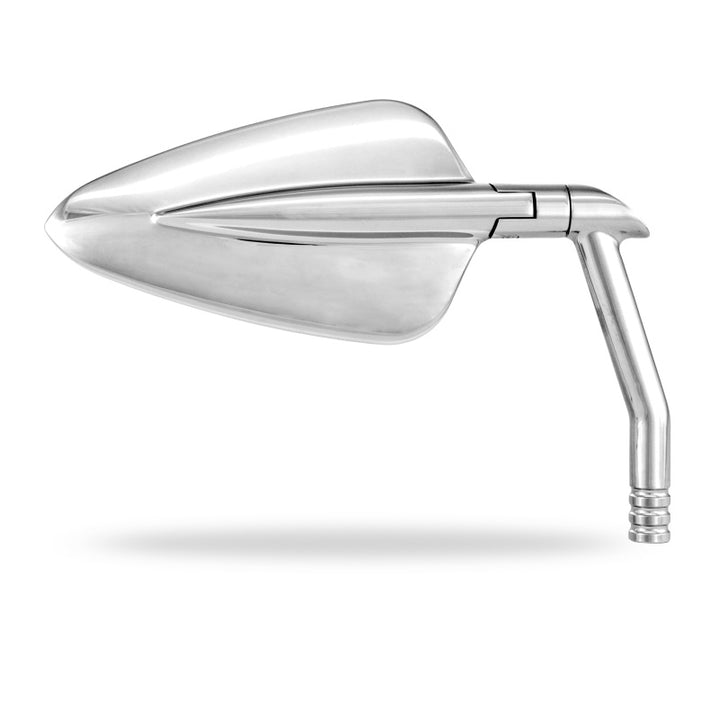Performance Machine  Vision Mirror Arrow XL - Chrome - Bull Strap