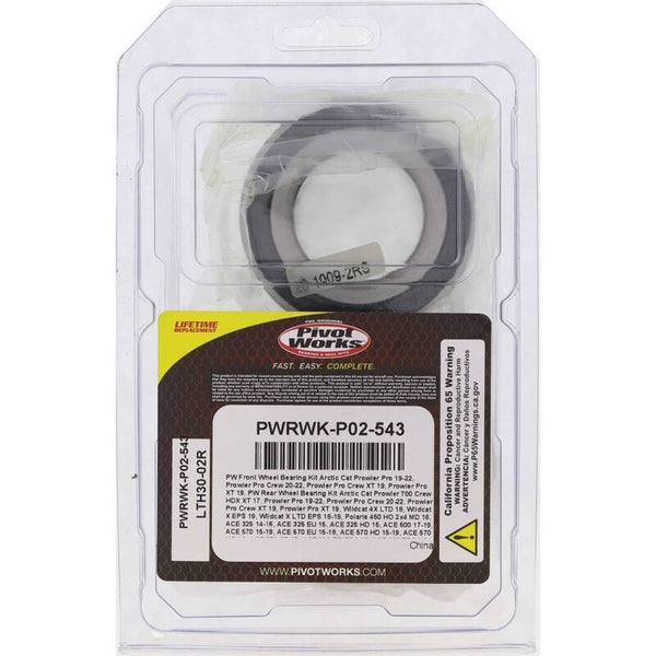 Pivot Works 2015 Polaris Hawkeye 325 2x4 - Rear Wheel Bearing Kit - Bull Strap